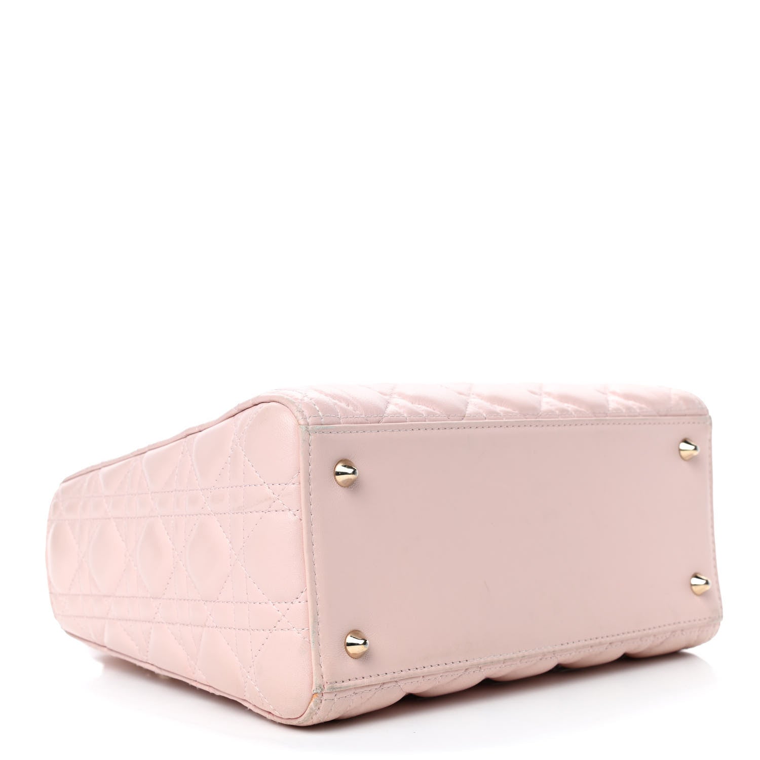 Christian Dior Lambskin Cannage Medium Lady Dior Light Pink 3 of 4