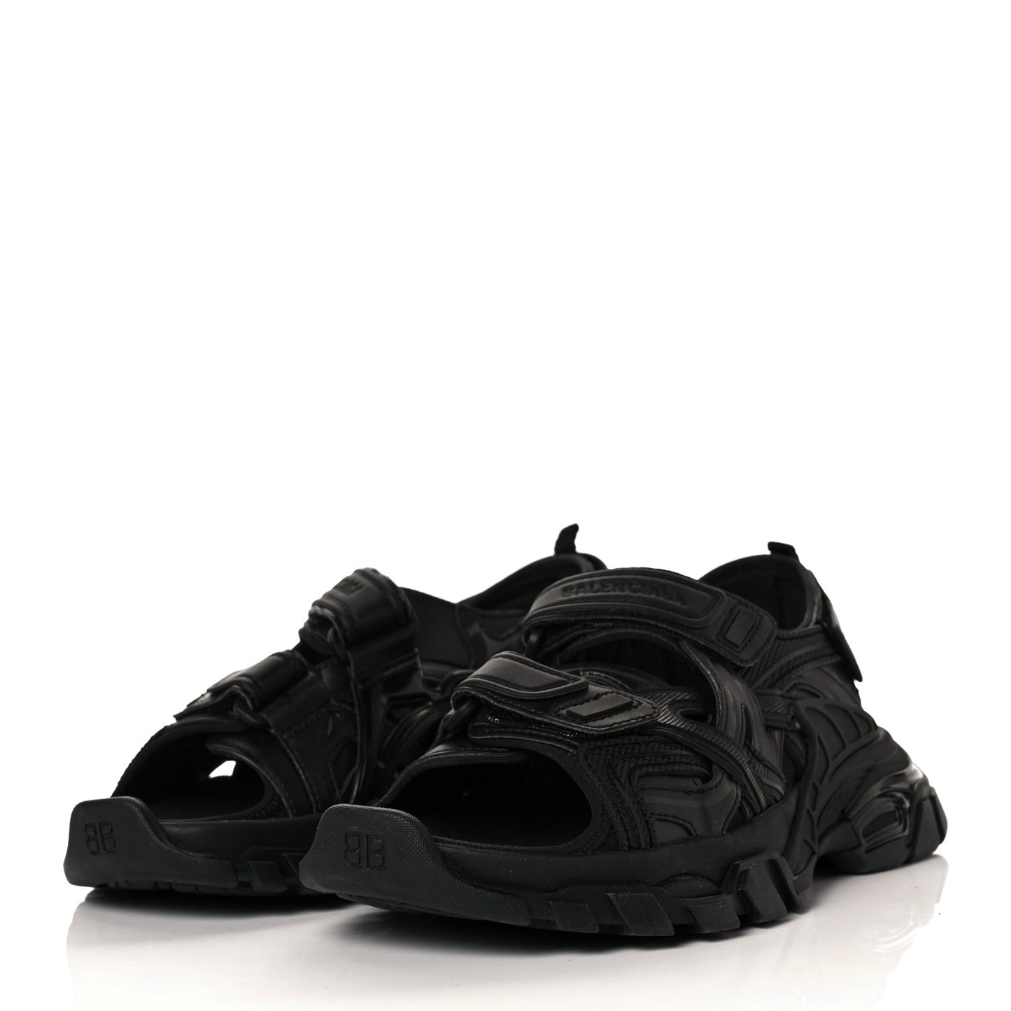 Neoprene Rubber Womens Track Sandals 37 Black