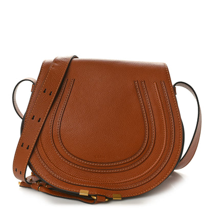 Chloe Calfskin Medium Marcie Round Crossbody Bag Tan 1 of 10