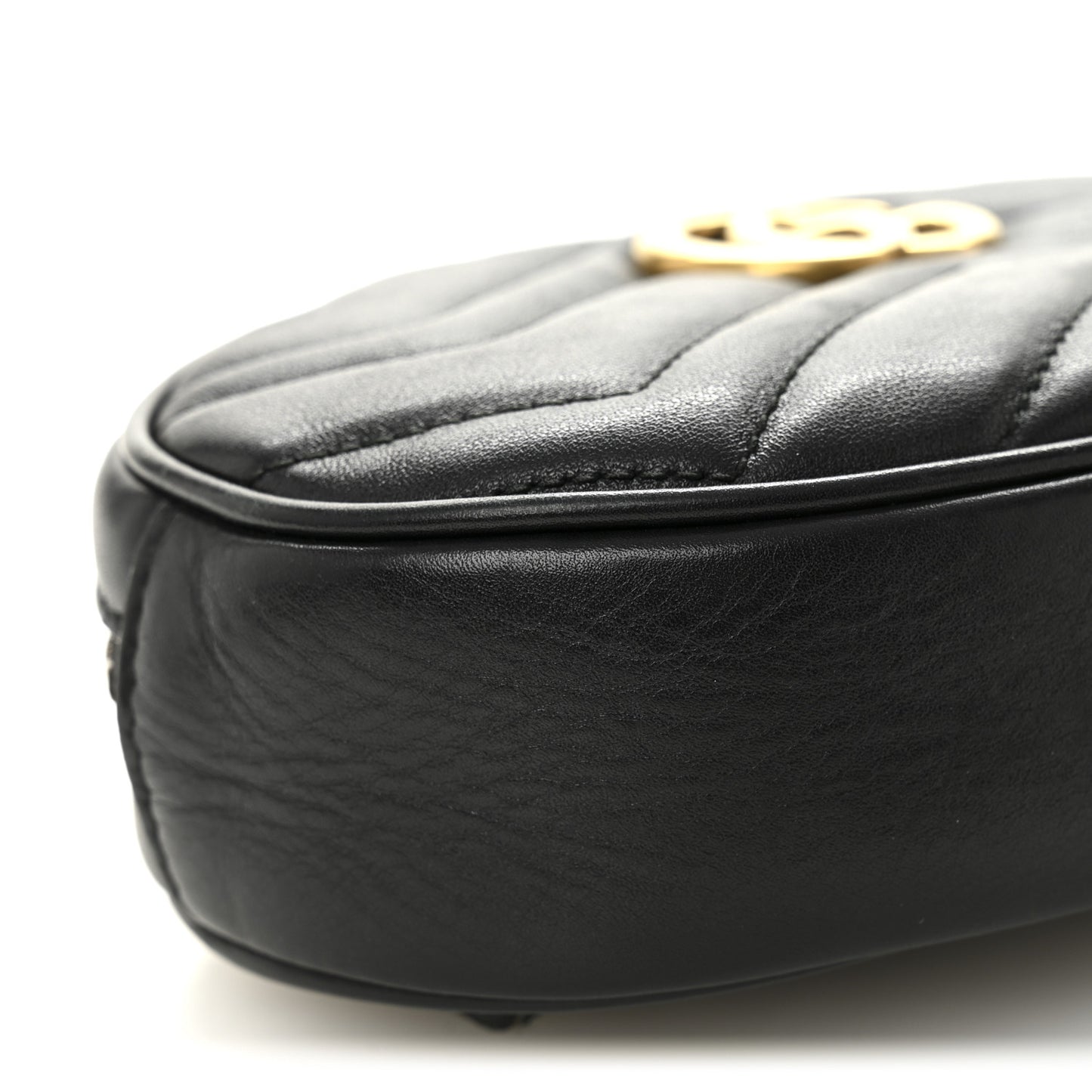 Calfskin Matelasse GG Marmont Belt Bag 95 38 Black