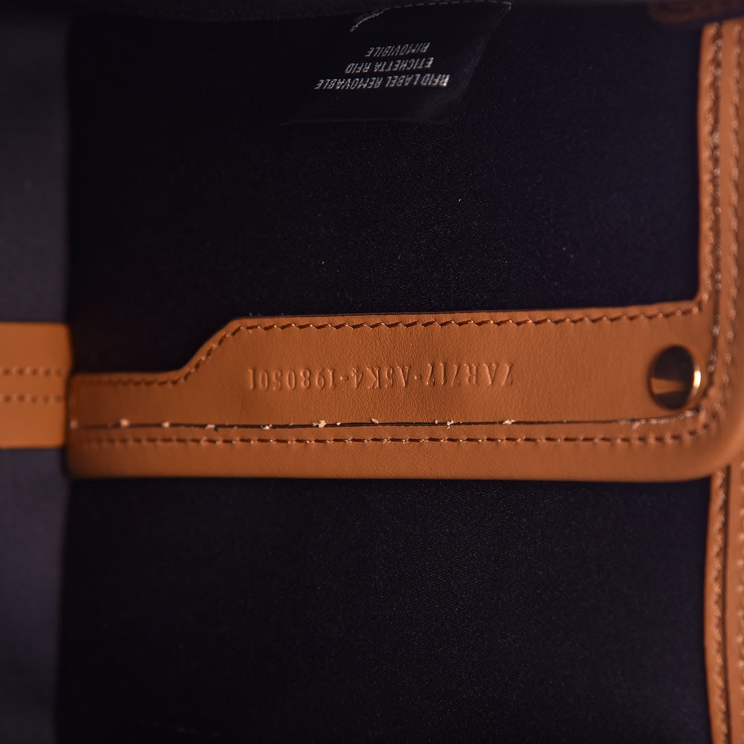 Fendi Glazed Fabric Vitello Century FF 1974 Stamp Patch Mini Peekaboo Defender Cover Mogano Panna Caramello 7 of 7