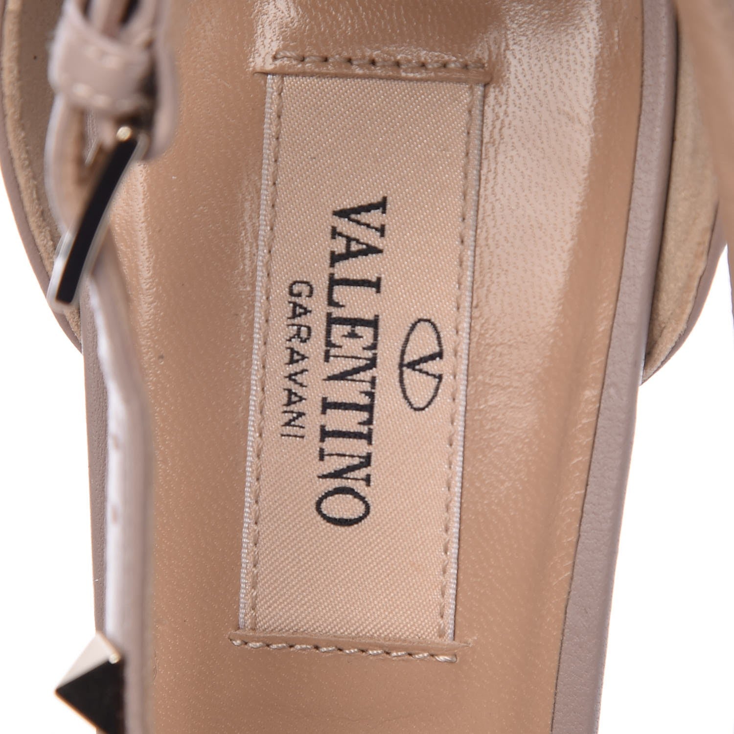 Valentino Garavani Nappa Rockstud Cross Strap D'Orsay 55mm Pumps 38.5 Poudre 6 of 10