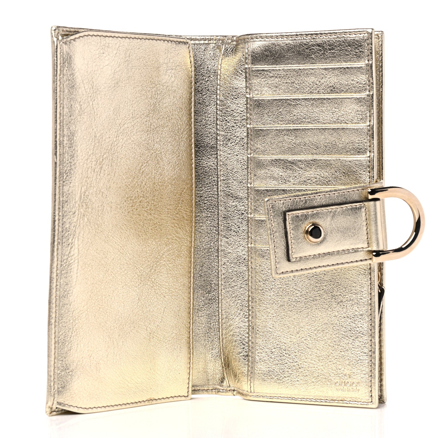 Gucci Monogram Abbey Continental Wallet Gold 5 of 9