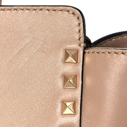 Valentino Garavani Vitello Rockstud Double Handle Tote Alpaca 13 of 17