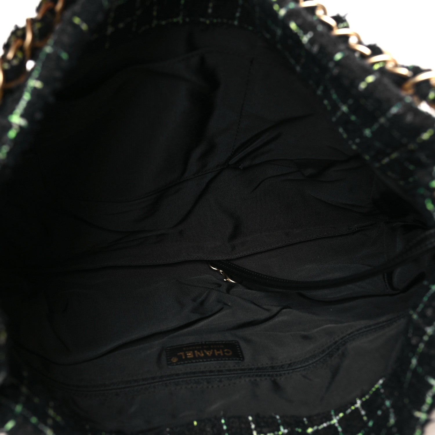 Chanel Tweed Woven Raffia Country Coco Hobo 5 of 10