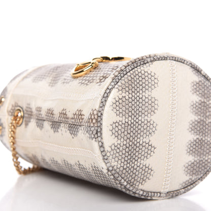 Gucci Snakeskin Mini Zumi Bucket Bag Grey 6 of 10