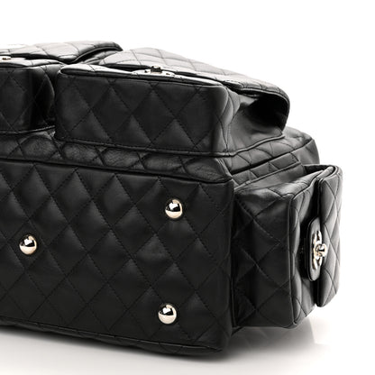 Chanel Calfskin Quilted Large Cambon Multipocket Reporter Black 9 of 9