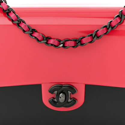 Chanel Plexiglass Plexi Coco Bag Pink Black 8 of 10