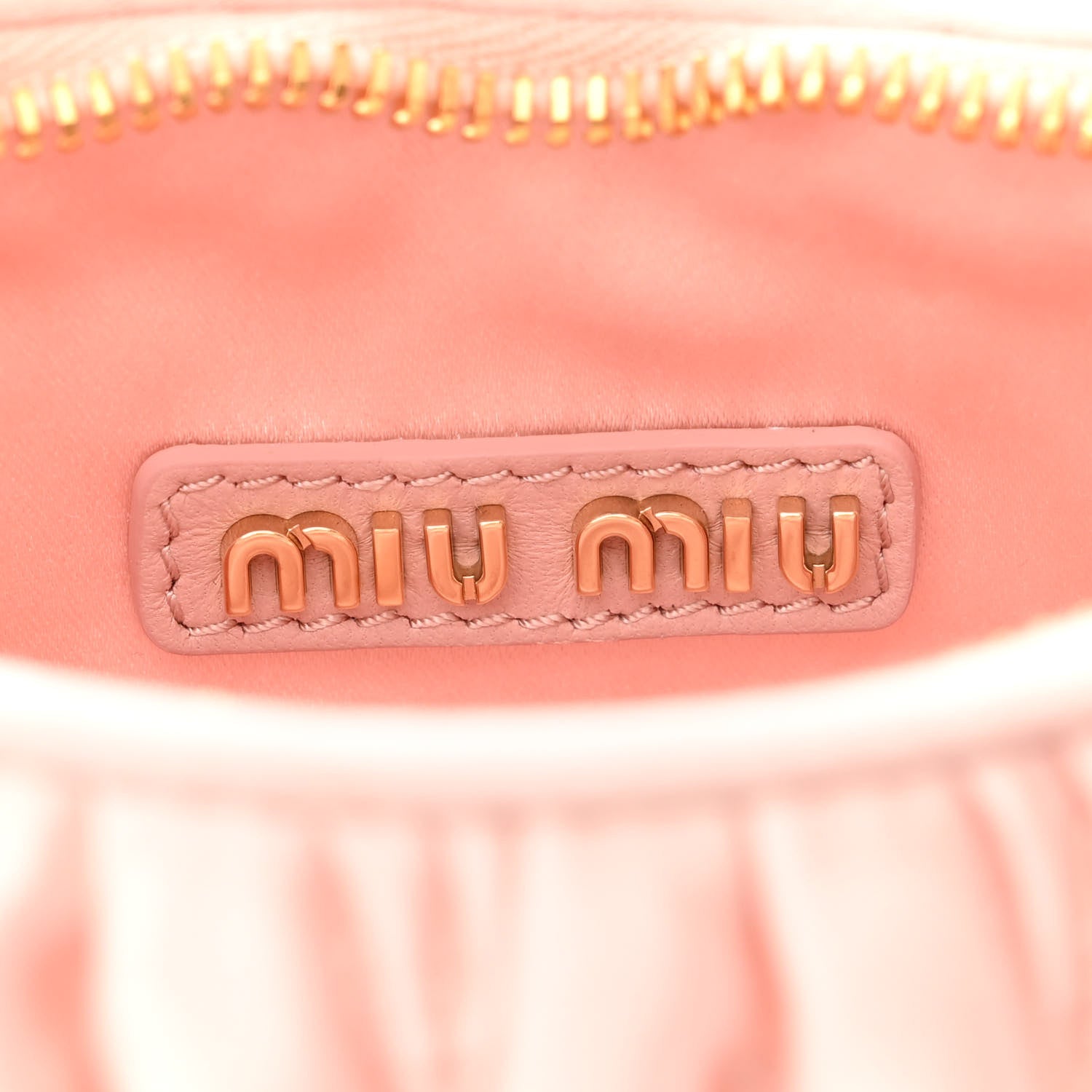 Miu Miu Satin Matelasse Mini Wander Hobo Alabaster Pink 6 of 11