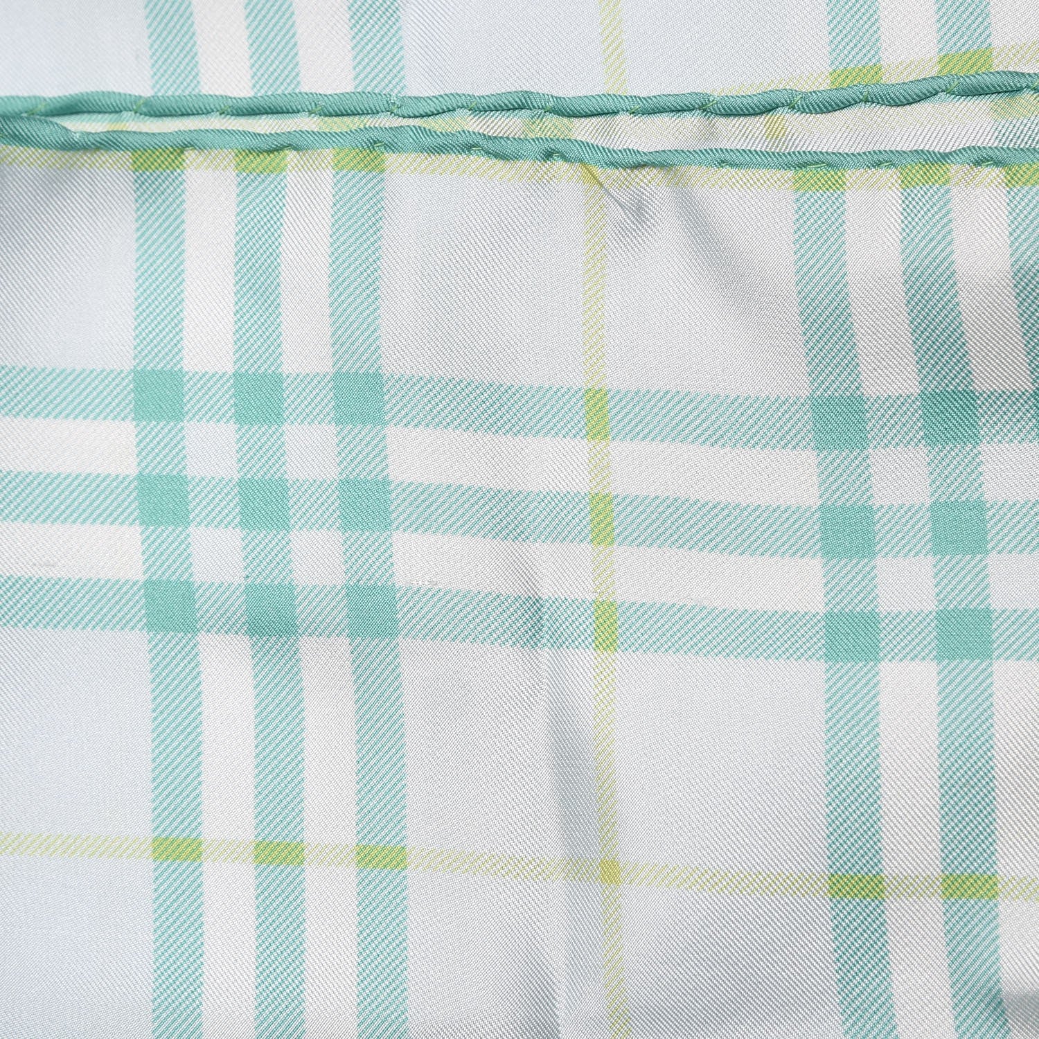 Burberry Silk Check Scarf Green 20 of 20