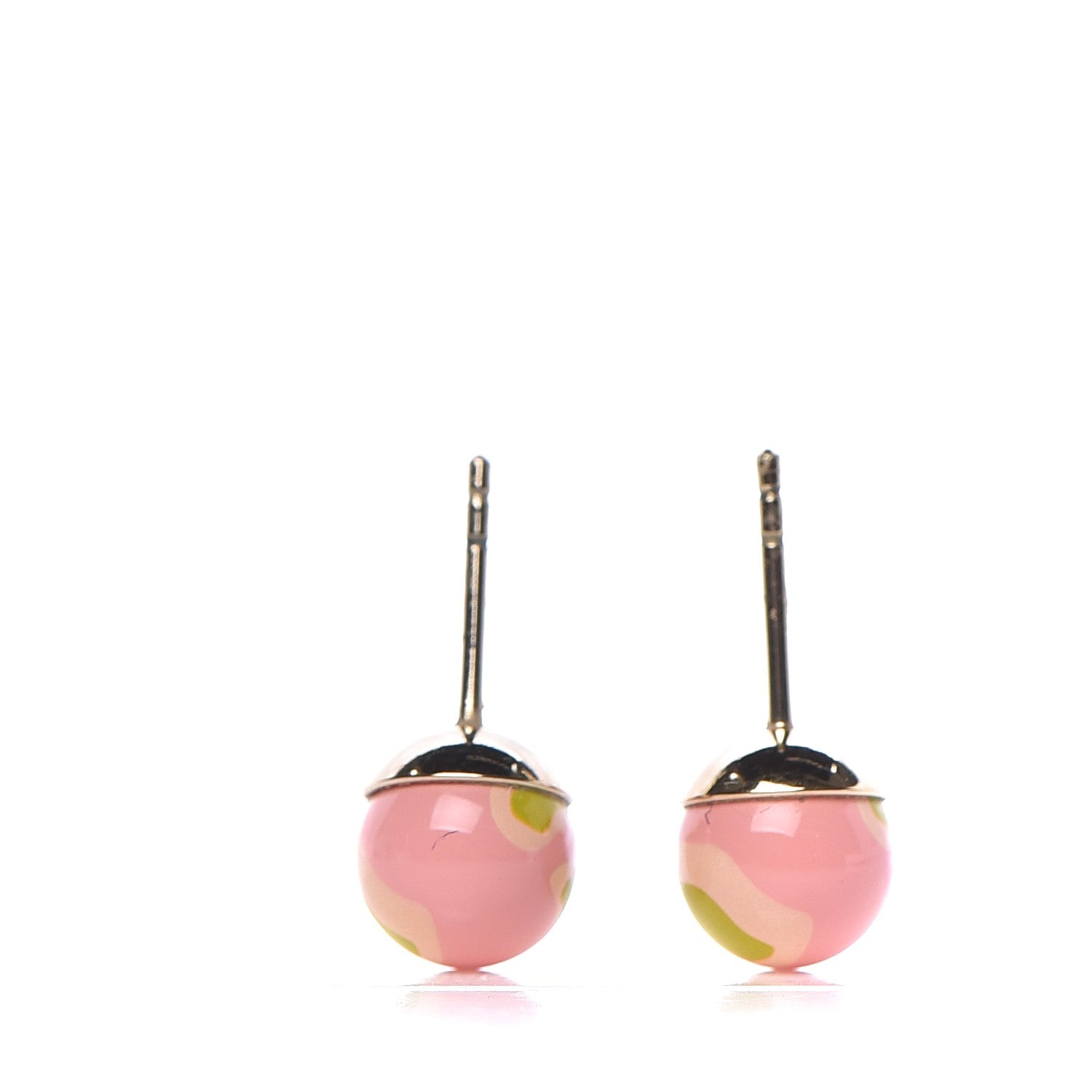 Christian Dior Printed Mise En Dior Tribal Earrings Pink 3 of 4