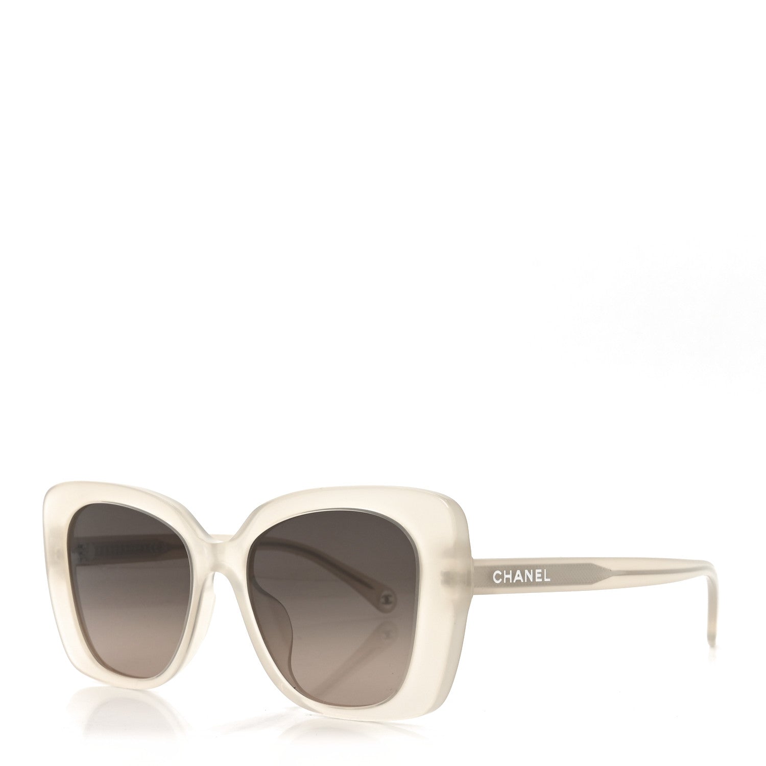 Chanel Acetate Rectangle Sunglasses 5504 Dark Beige 1 of 7