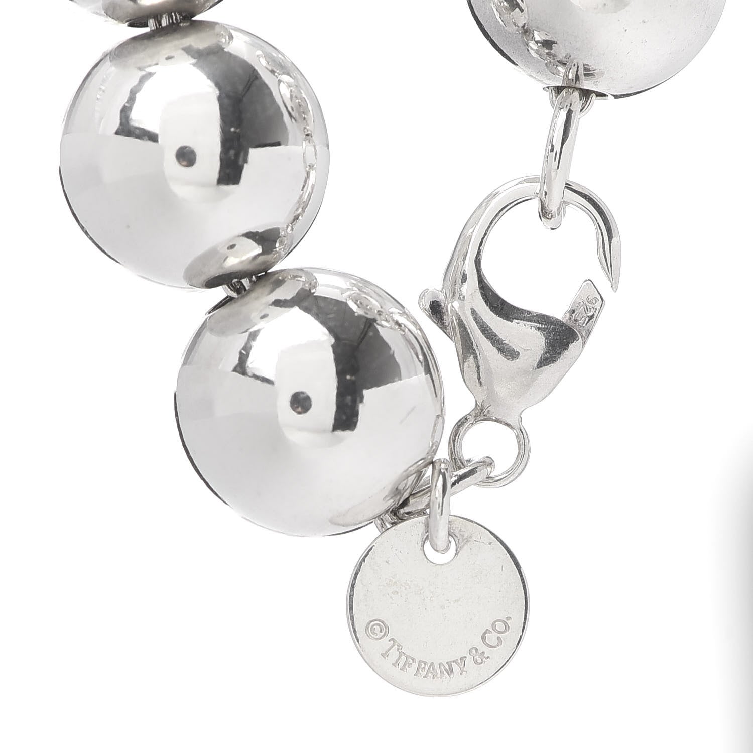 Tiffany Sterling Silver 10mm HardWear Ball Bracelet 4 of 4