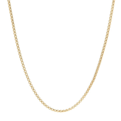 David Yurman 18K Yellow Gold 1.7mm Box Chain Necklace 20" 1 of 5