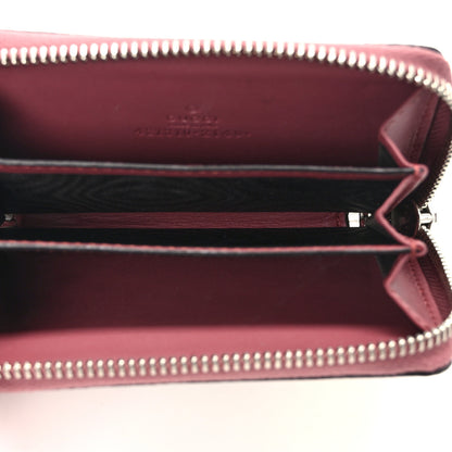 Gucci GG Supreme Monogram Blooms Zip Around Card Case Wallet Beige Multicolor Dry Rose 5 of 8