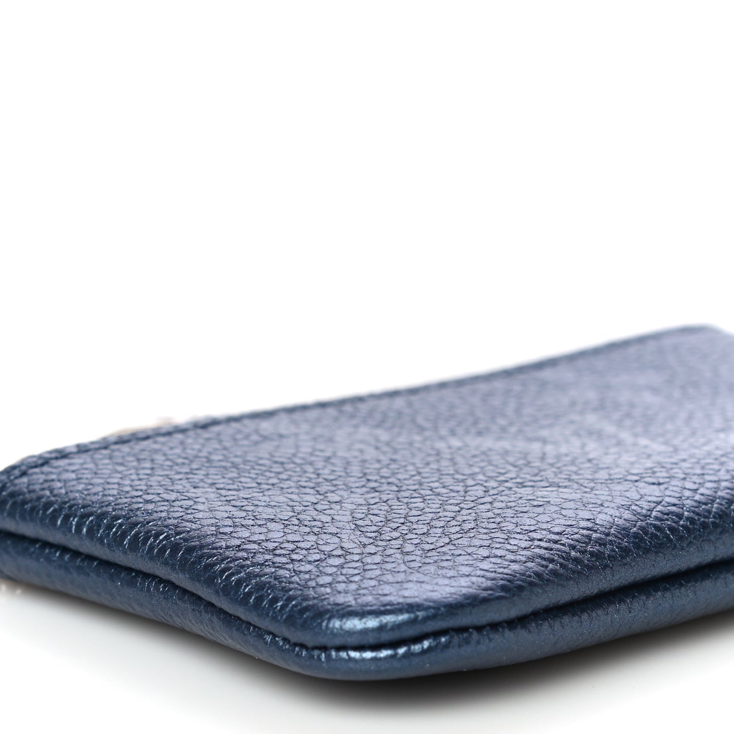 Metallic Empreinte Monogram Giant Key Pouch Navy Nacre