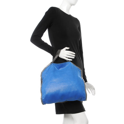 Stella McCartney Shaggy Deer Falabella Fold Over Tote Bright Blue 2 of 7