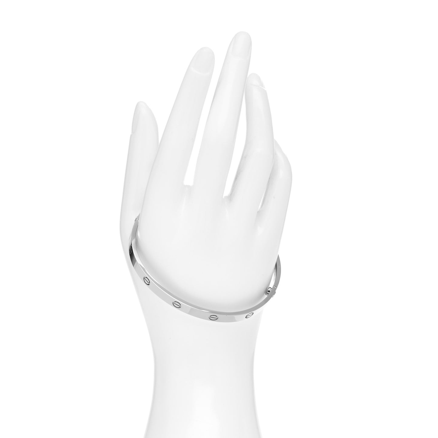 18K White Gold LOVE Bracelet 21
