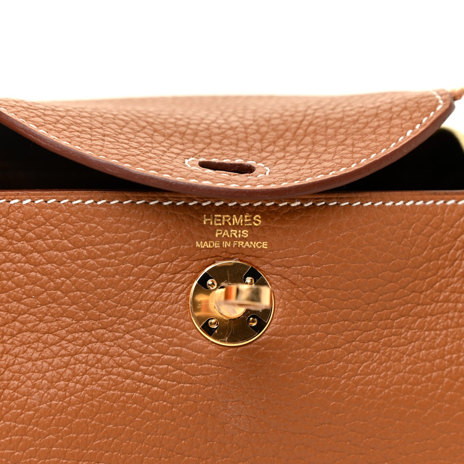 Hermes Taurillon Clemence Mini Lindy 20 Gold 6 of 11