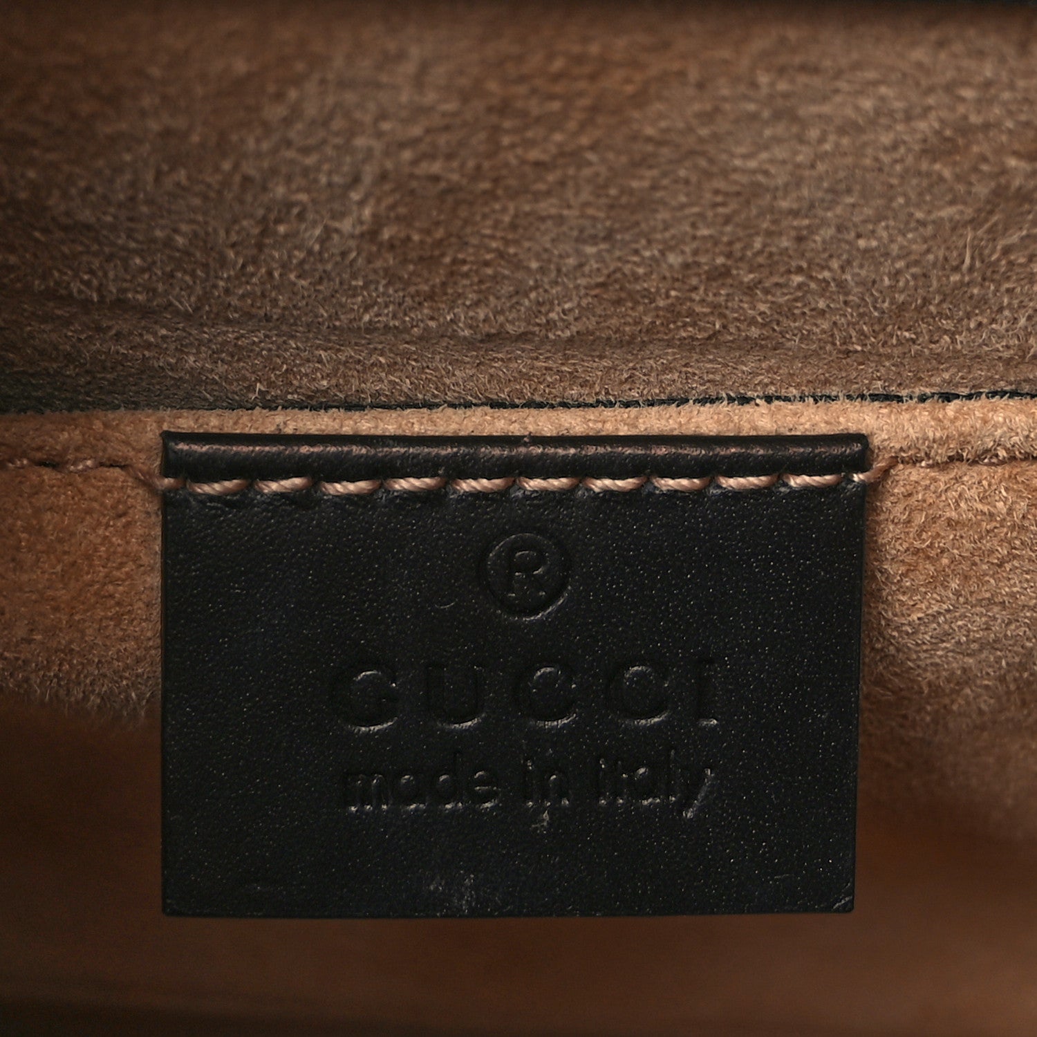 Gucci Calfskin Mini Sylvie Top Handle Bag Black 6 of 9