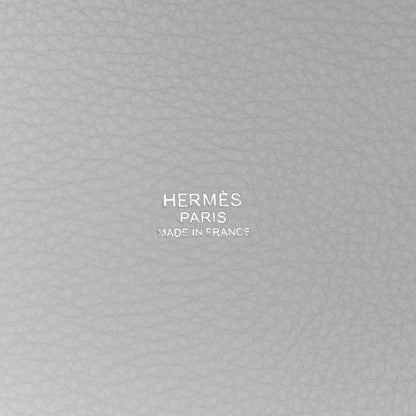 Hermes Taurillon Clemence Picotin Lock 22 MM Bleu Brume 6 of 11