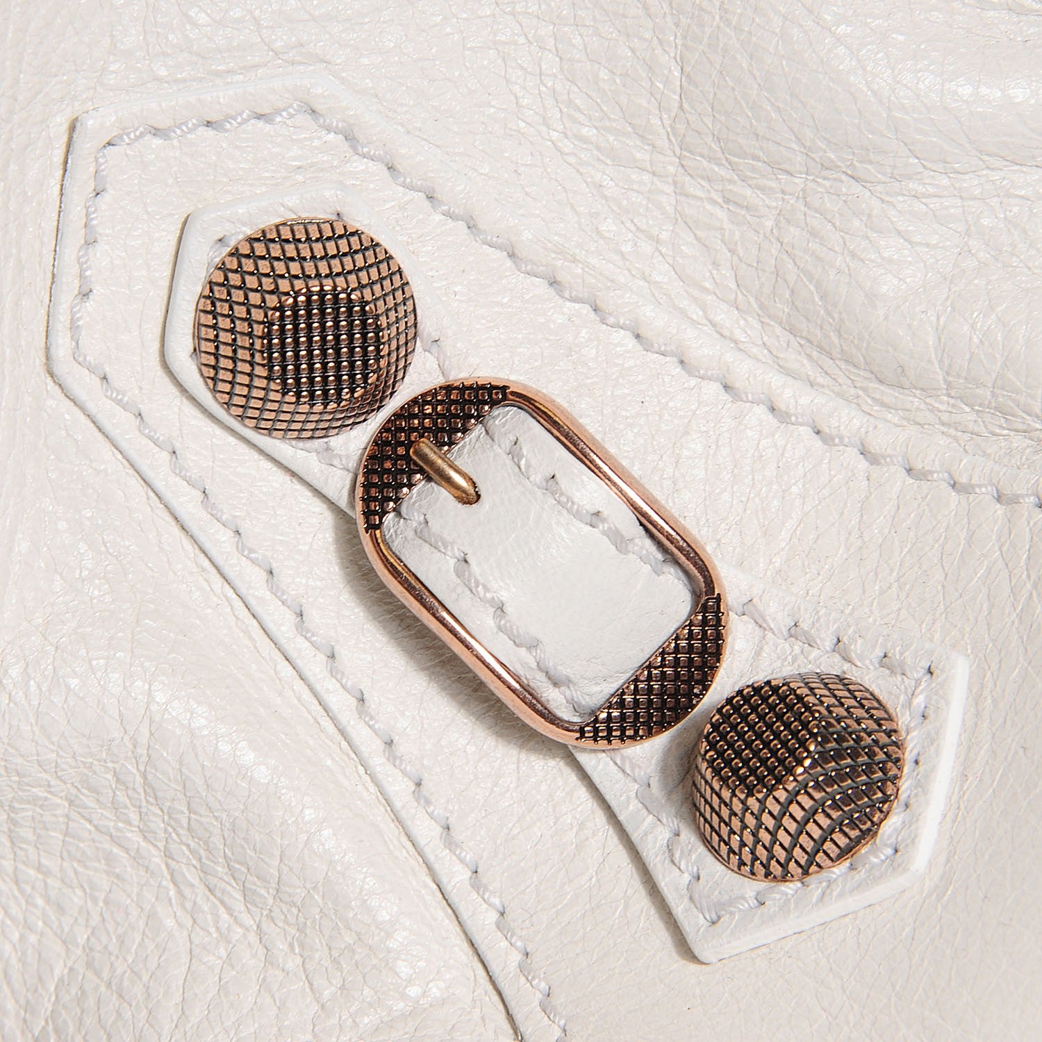 Balenciaga Agneau Giant 12 Rose Gold Hardware Work White Light 9 of 13