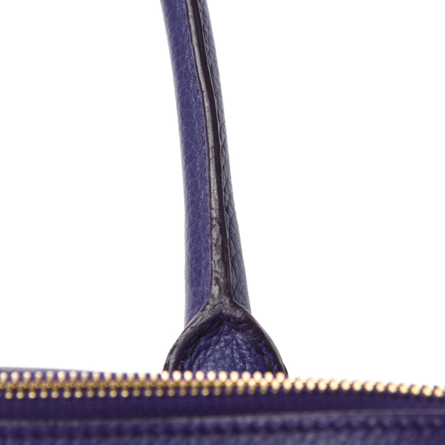 Alexander McQueen Pebbled Calfskin Zip Up Heroine Tote Purple 9 of 19