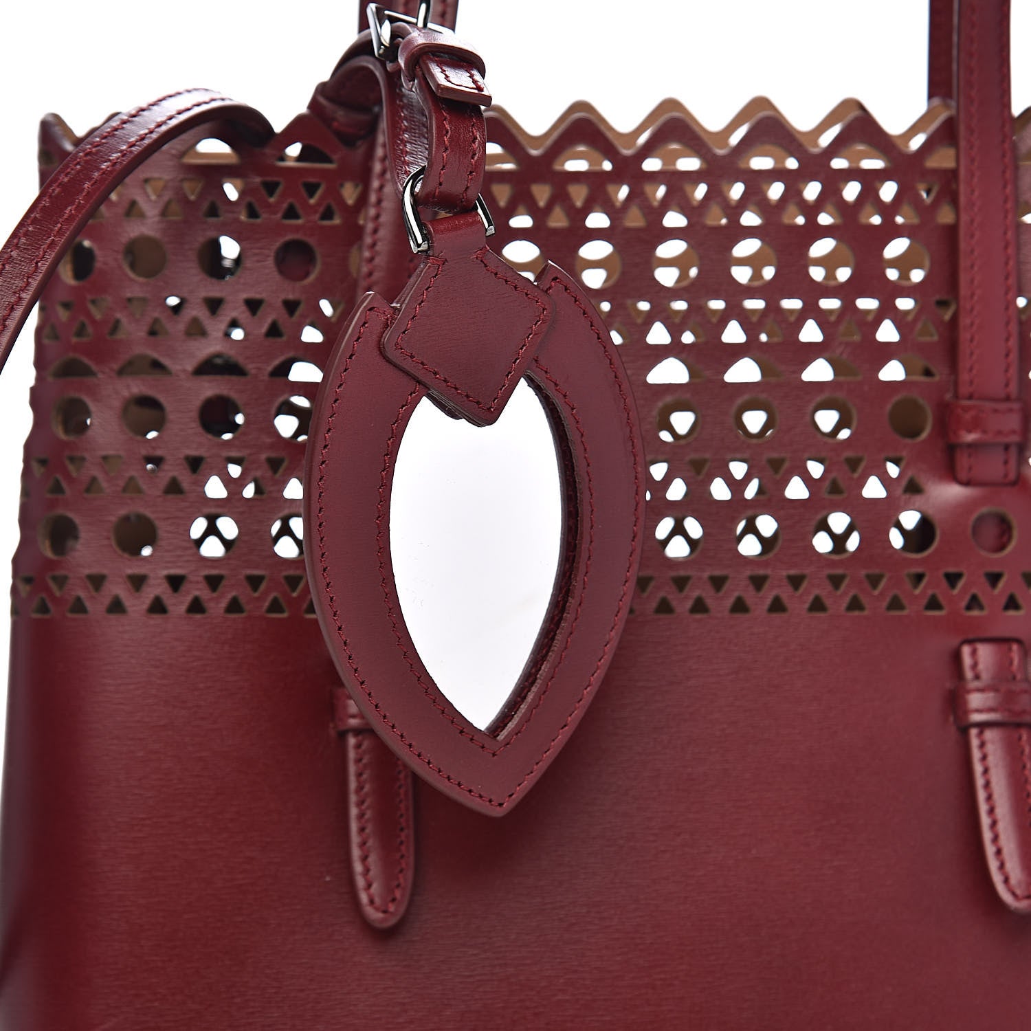 Alaia Calfskin Vienne Mina 25 Bag Pourpre 10 of 10