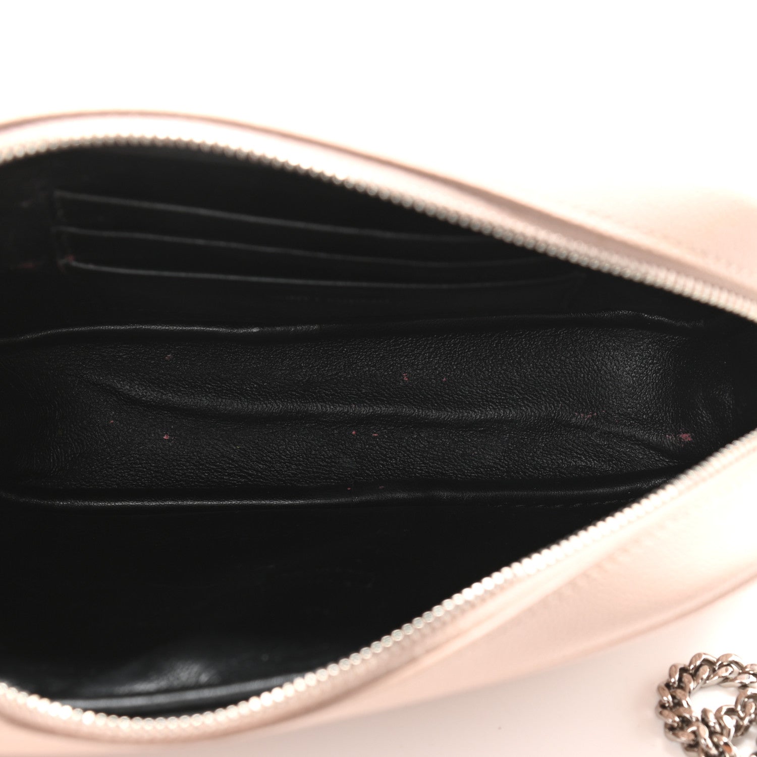 Saint Laurent Grain De Poudre Matelasse Monogram Mini Lou Camera Bag Marble Pink 5 of 12