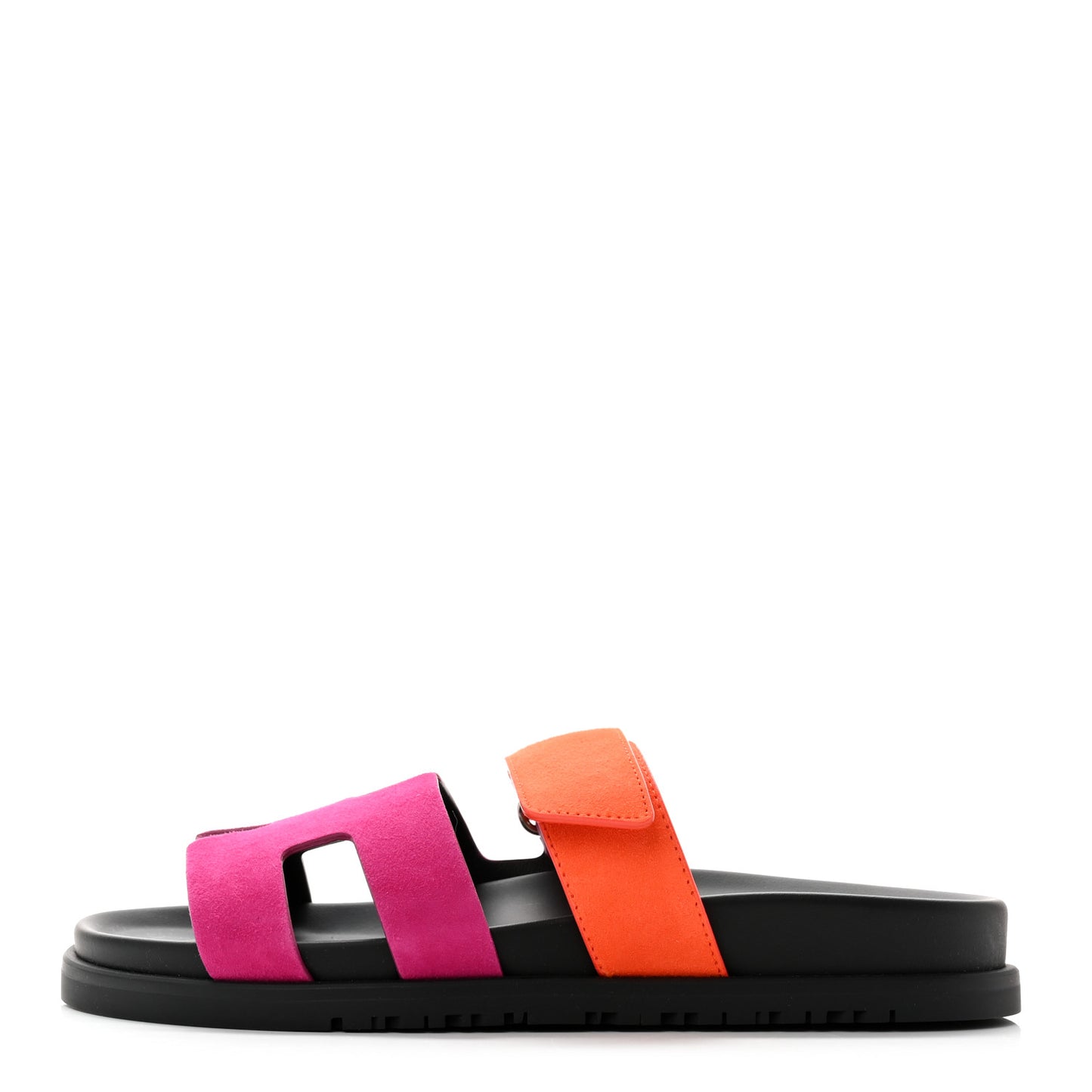 Suede Goatskin Womens Chypre Sandals 36.5 Rose Chapas Orange Synthetique
