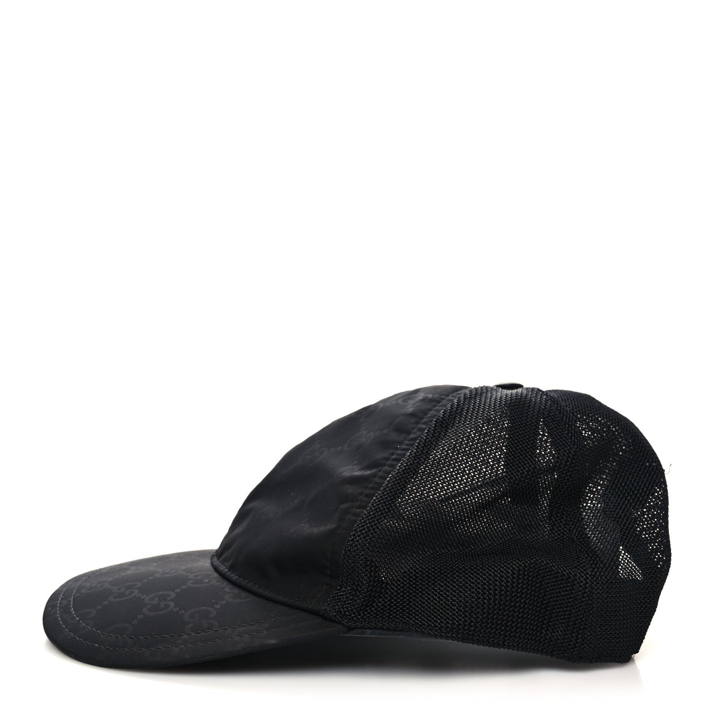 Nylon Monogram Baseball Hat S Black