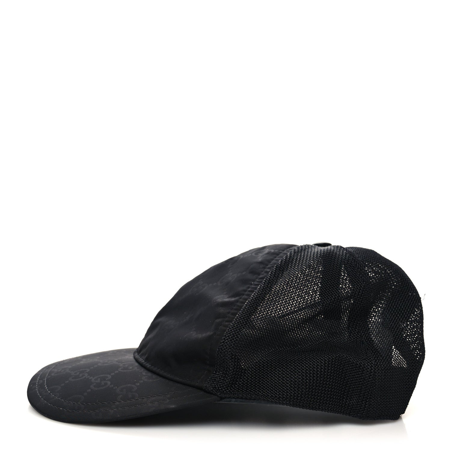 Gucci Nylon Monogram Baseball Hat S Black 6 of 10