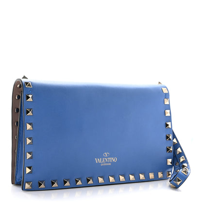 Valentino Garavani Nappa Small Rockstud Wristlet Clutch Light Sapphire 3 of 12