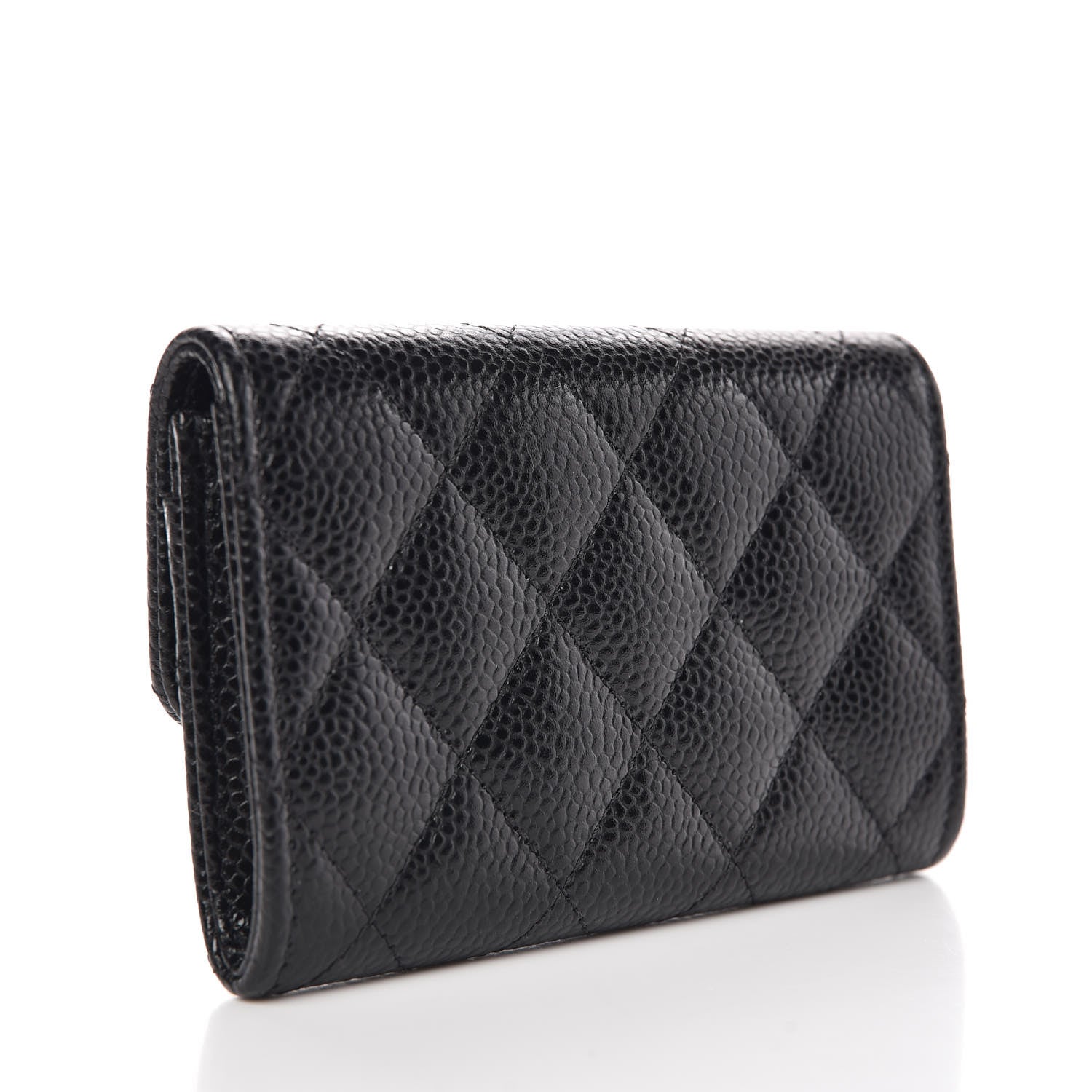 Chanel Caviar Quilted Flap Card Holder Black 3 of 7