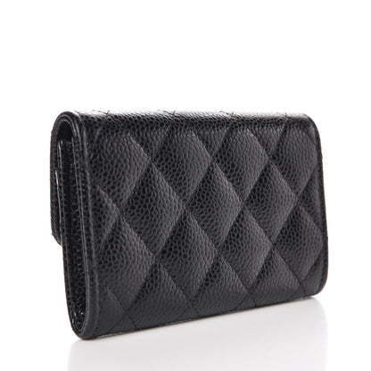 Chanel Caviar Quilted Flap Card Holder Black 3 of 7