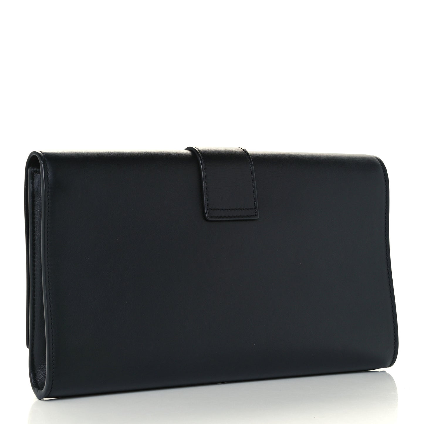 Calfskin Classic Y Ligne Clutch Black