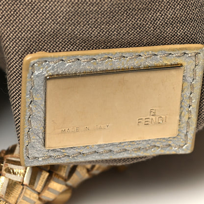 Fendi Nappa Nuvolata Bimetal Spy Oro Argento 7 of 14