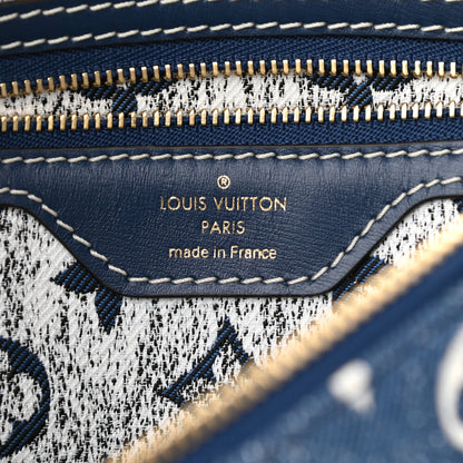 Louis Vuitton Monogram Jacquard Denim Speedy Bandouliere 25 Bleu 6 of 9