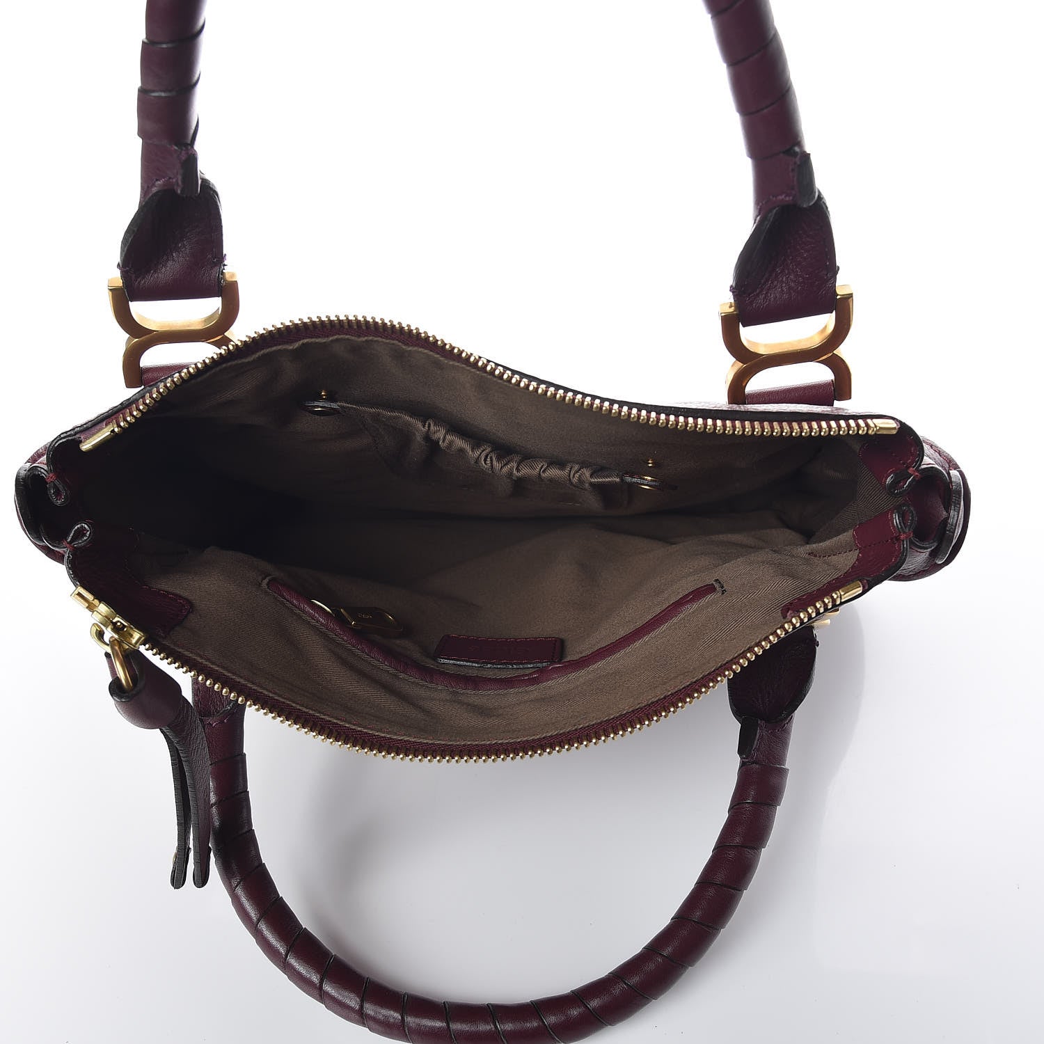 Chloe Calfskin Medium Marcie Satchel Wild Purple 5 of 8