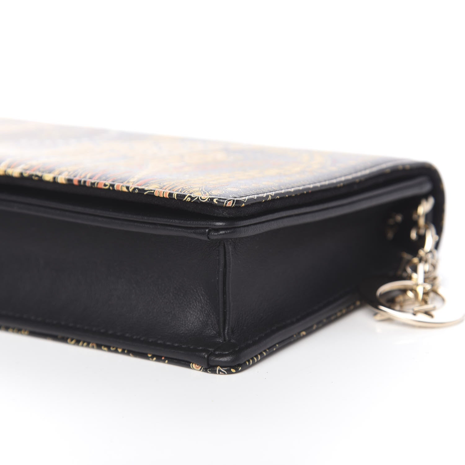 Christian Dior Printed Calfskin Animals Chain Pouch Brown Multicolor 11 of 12