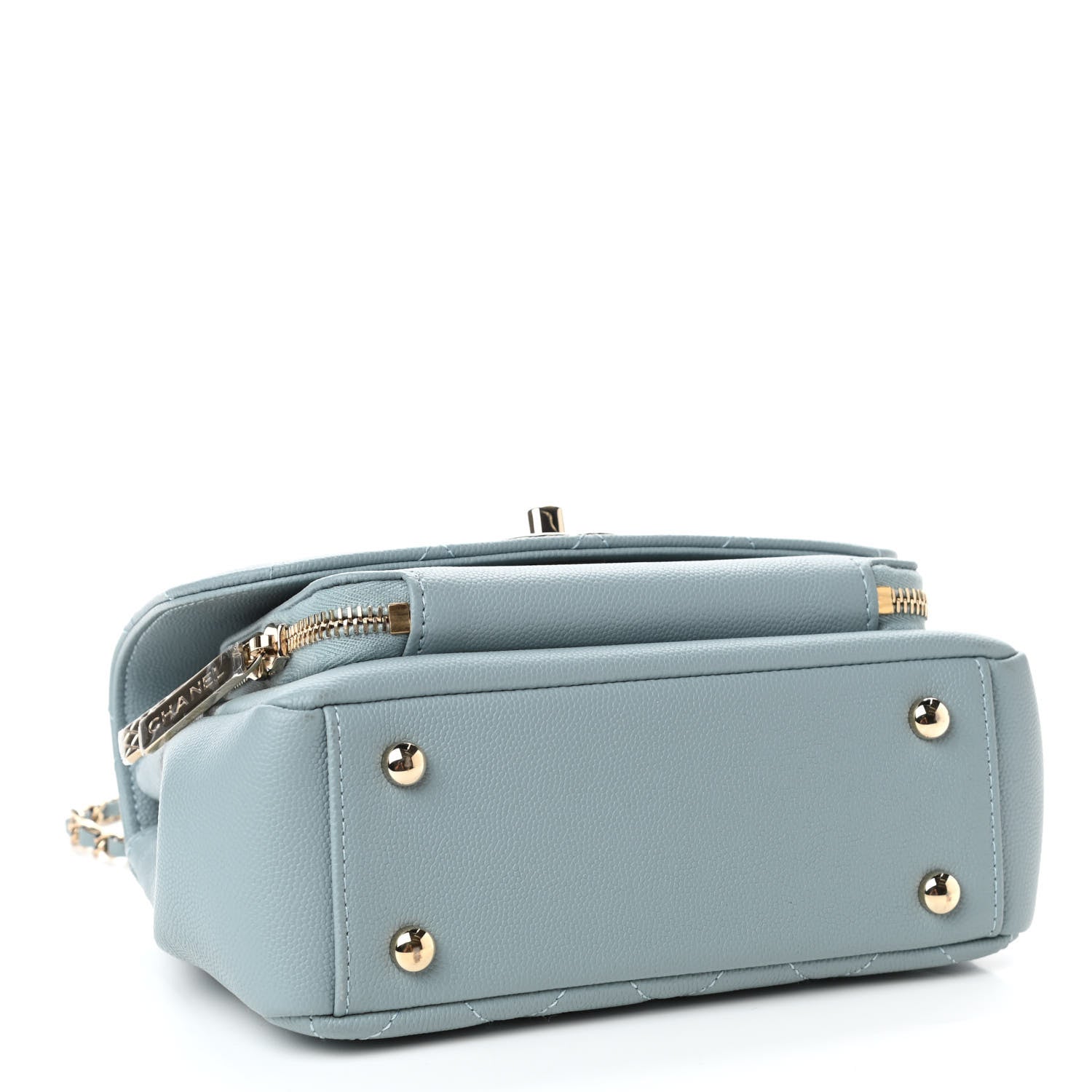 Chanel Caviar Quilted Mini Business Affinity Flap Light Blue 3 of 4