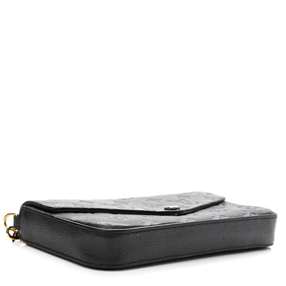 Louis Vuitton Empreinte Pochette Felicie Chain Wallet Black 4 of 9