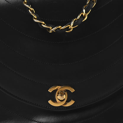 Chanel Lambskin Ribbon Quilted Small Single Flap Black 9 of 12