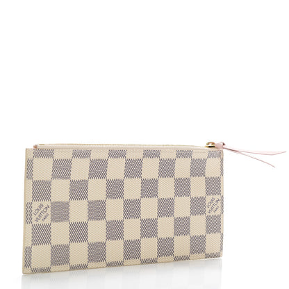 Louis Vuitton Damier Azur Felicie Chain Wallet Zippered Insert Rose Ballerine 3 of 6