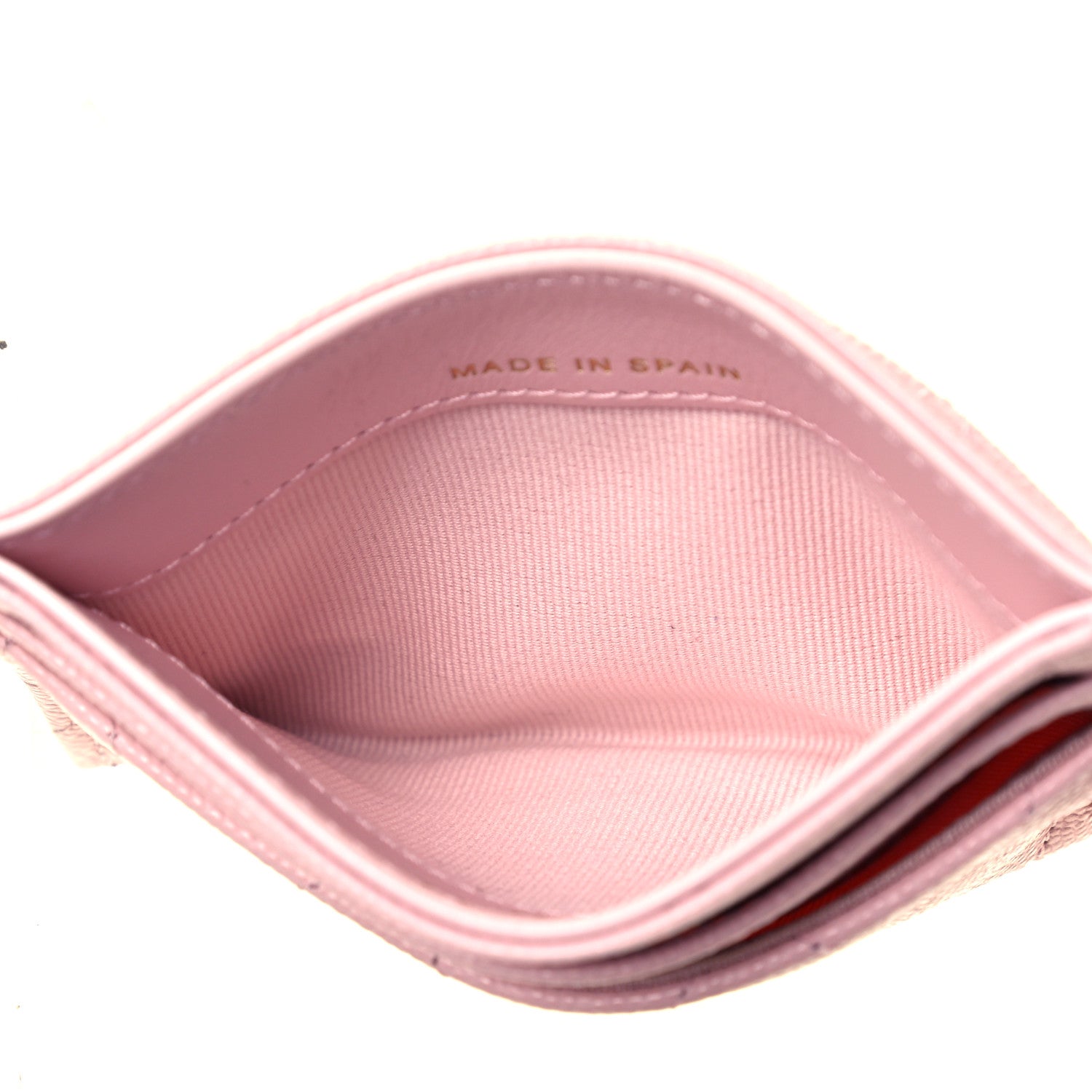 Chanel Caviar Quilted Crystal Card Holder Pink 5 of 7