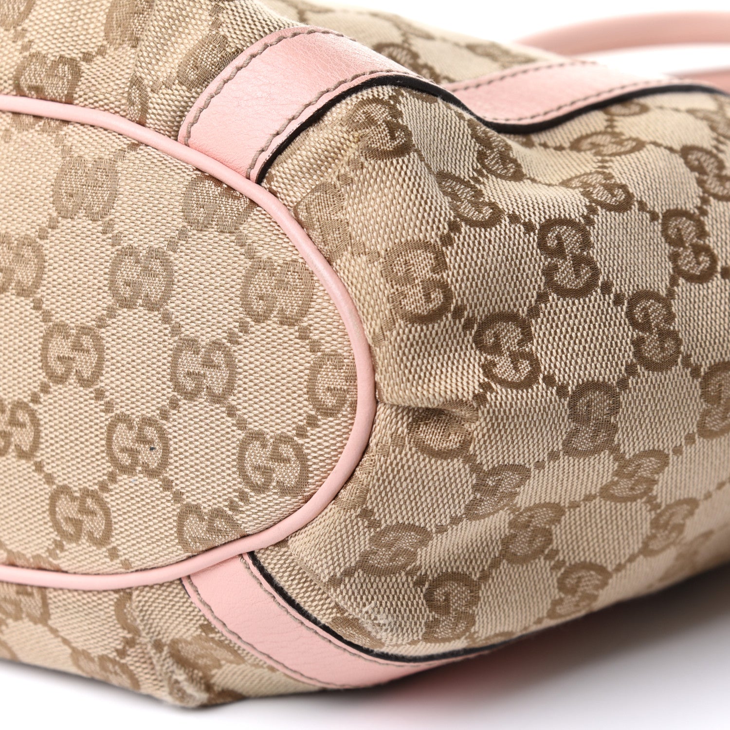 Gucci Monogram Small Gold D Ring Tote Pink 9 of 11