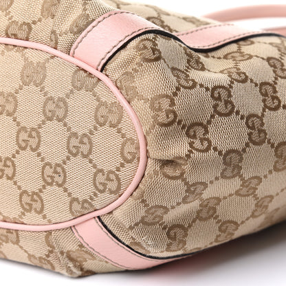 Gucci Monogram Small Gold D Ring Tote Pink 9 of 11