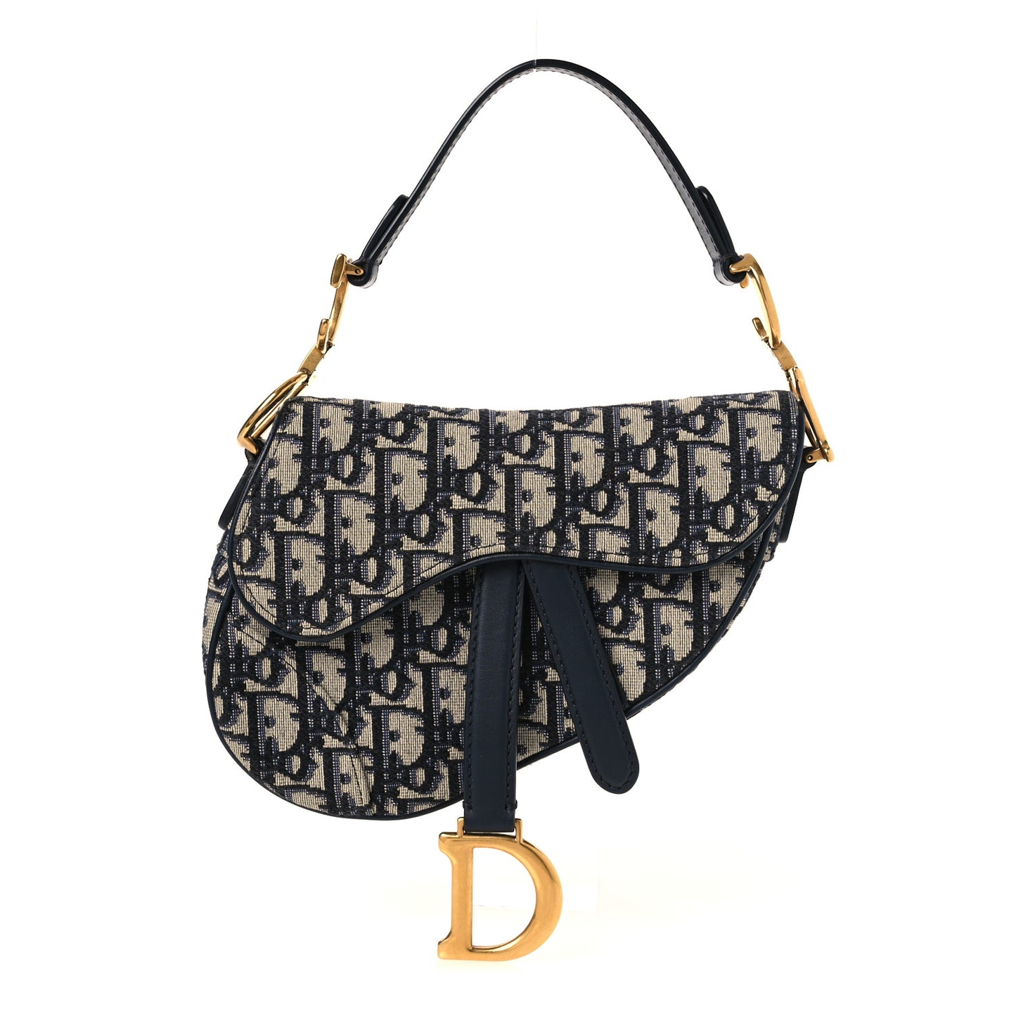 Oblique Mini Saddle Bag Blue