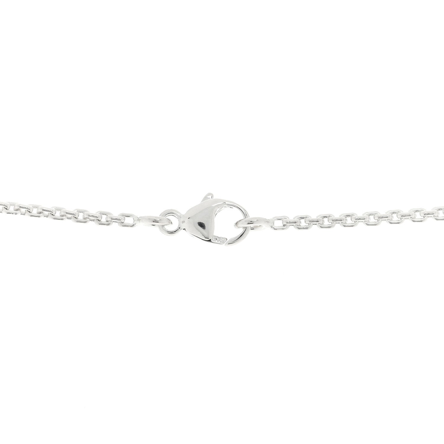 Louis Vuitton Sterling Silver Lockit Necklace 4 of 5