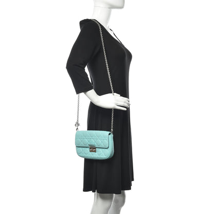 Christian Dior Lambskin Cannage Miss Dior Promenade Pouch Turquoise 2 of 11